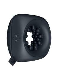 Черный мужской вибромассажер Ring Stroker - Satisfyer - в Архангельске купить с доставкой