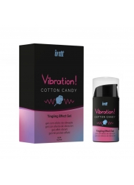 Жидкий вибратор Vibration Cotton Candy с ароматом сахарной ваты - 15 мл. - INTT - купить с доставкой в Архангельске