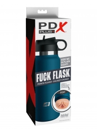 Мастурбатор-вагина в синей колбе F*ck Flask - Pipedream - в Архангельске купить с доставкой