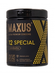 Презервативы с точками и рёбрами MAXUS Special - 12 шт. - Maxus - купить с доставкой в Архангельске