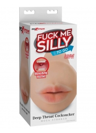 Телесный мастурбатор-ротик Deep Throat Cocksucker - Pipedream - в Архангельске купить с доставкой