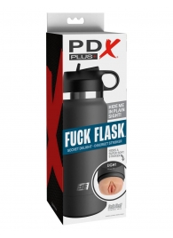 Серый мастурбатор в виде бутылки F*ck Flask - Pipedream - в Архангельске купить с доставкой