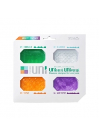 Набор из 4 мастурбаторов-стимуляторов Tenga Uni Variety Pack - Tenga - в Архангельске купить с доставкой