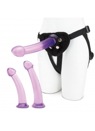 Тренировочный набор с тремя насадками Pegging Training Set - Lux Fetish - купить с доставкой в Архангельске