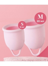 Набор из 2 розовых менструальных чаш Aura - HOT planet - купить с доставкой в Архангельске