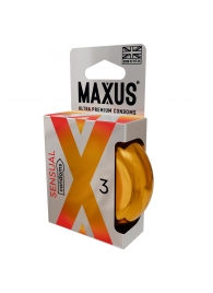 Презервативы анатомической формы Maxus Sensual - 3 шт. - Maxus - купить с доставкой в Архангельске