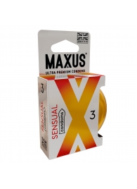 Презервативы анатомической формы Maxus Sensual - 3 шт. - Maxus - купить с доставкой в Архангельске