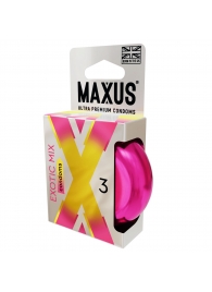 Ароматизированные презервативы Maxus Exotic Mix - 3 шт. - Maxus - купить с доставкой в Архангельске