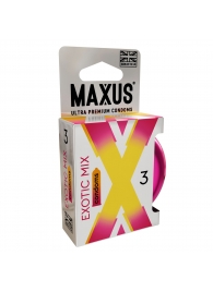 Ароматизированные презервативы Maxus Exotic Mix - 3 шт. - Maxus - купить с доставкой в Архангельске
