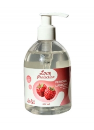 Лубрикант на водной основе Love Protection Raspberry с ароматом малины - 300 мл. - Lola Games - купить с доставкой в Архангельске