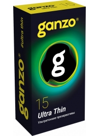 Прозрачные ультратонкие презервативы Ganzo Ultra thin - 15 шт. - Ganzo - купить с доставкой в Архангельске