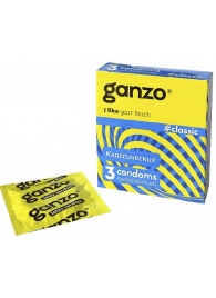 Классические презервативы с обильной смазкой Ganzo Classic - 3 шт. - Ganzo - купить с доставкой в Архангельске