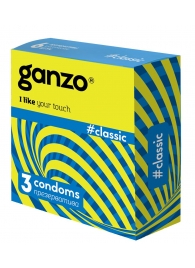 Классические презервативы с обильной смазкой Ganzo Classic - 3 шт. - Ganzo - купить с доставкой в Архангельске