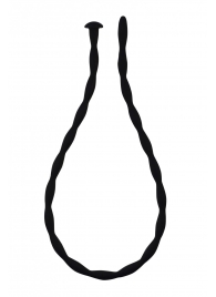 Черный уретральный массажер Glide Large - 30 см. - Lola Games - купить с доставкой в Архангельске