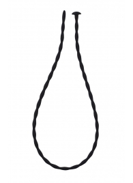 Черный уретральный массажер Glide Medium - 30 см. - Lola Games - купить с доставкой в Архангельске