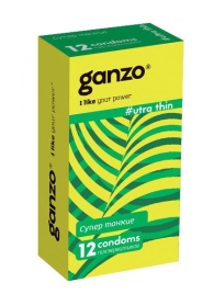 Ультратонкие презервативы Ganzo Ultra thin - 12 шт. - Ganzo - купить с доставкой в Архангельске