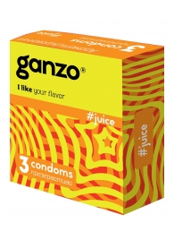 Ароматизированные презервативы Ganzo Juice - 3 шт. - Ganzo - купить с доставкой в Архангельске