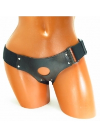 Трусики для страпона коричневого цвета - БДСМ Арсенал - купить с доставкой в Архангельске