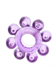 Мягкая фиолетовая гелевая насадка - Toyfa Basic - в Архангельске купить с доставкой