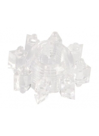 Прозрачное гелевое эрекционное кольцо-звезда - Toyfa Basic - в Архангельске купить с доставкой