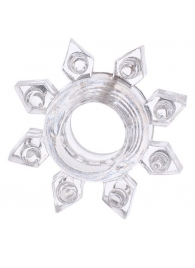 Прозрачное гелевое эрекционное кольцо-звезда - Toyfa Basic - в Архангельске купить с доставкой