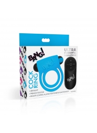 Голубое эрекционное виброкольцо 28X Remote Control Vibrating Cock Ring   Bullet - XR Brands - в Архангельске купить с доставкой