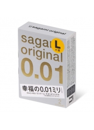 Презервативы Sagami Original 0.01 L-size увеличенного размера - 2 шт. - Sagami - купить с доставкой в Архангельске