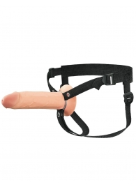 Полый страпон на ремнях 8’’ Hollow Silicone Strap-on - Pipedream - купить с доставкой в Архангельске