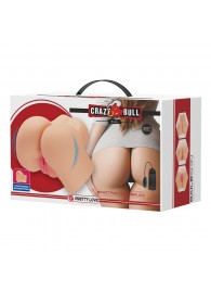 Телесный мастурбатор-полуторс Hailey с вибрацией - Baile - в Архангельске купить с доставкой