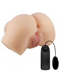 Телесный мастурбатор-полуторс Hailey с вибрацией - Baile - в Архангельске купить с доставкой