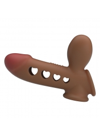 Насадка на пенис с эффектом расширения Tyronn - 16,1 см. - Baile - в Архангельске купить с доставкой