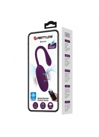 Фиолетовое виброяйцо с электростимуляцией Doreen - Baile - купить с доставкой в Архангельске