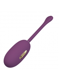 Фиолетовое виброяйцо с электростимуляцией Doreen - Baile - купить с доставкой в Архангельске