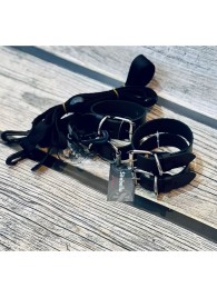 Черный комплект для растяжки на кровати «Новичок» - Sitabella - купить с доставкой в Архангельске