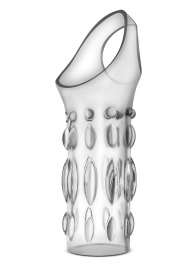 Прозрачная насадка на пенис Stretchy Studded Penis Sleeve Ring - Blush Novelties - в Архангельске купить с доставкой