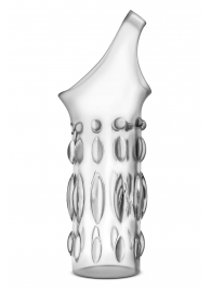 Прозрачная насадка на пенис Stretchy Studded Penis Sleeve Ring - Blush Novelties - в Архангельске купить с доставкой