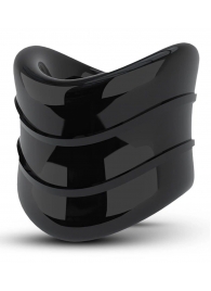 Черное эрекционное кольцо на мошонку Beef Ball Stretcher Snug X Long - Blush Novelties - в Архангельске купить с доставкой