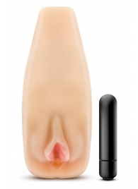 Мастурбатор-вагина с вибрацией Soft   Wet Natasha Realistic Beige Masturbator - Blush Novelties - в Архангельске купить с доставкой