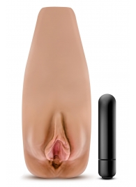 Маструбатор-вагина с вибрацией Soft   Wet Renata Realistic Tan Masturbator - Blush Novelties - в Архангельске купить с доставкой