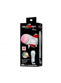 Мастурбатор-вагина Flora White с присоской и 12 режимами вибрации - Baile - в Архангельске купить с доставкой