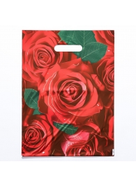 Пакет с цветочным принтом и вырубной ручкой (30х40 см) - Сима-Ленд - купить с доставкой в Архангельске