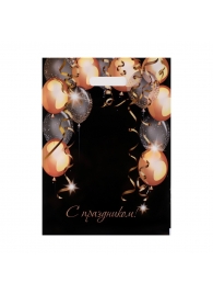 Пакет с вырубной ручкой и принтом в виде шариков (30х40 см) - Сима-Ленд - купить с доставкой в Архангельске