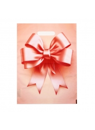 Пакет с принтом в виде банта с вырубной ручкой (30х40 см) - Сима-Ленд - купить с доставкой в Архангельске