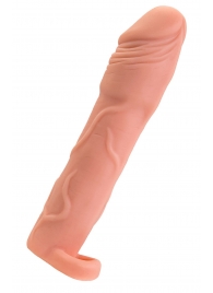 Телесная удлиняющая насадка с подхватом - 19 см. - ToyFa - в Архангельске купить с доставкой