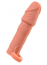 Телесная удлиняющая насадка с подхватом - 16 см. - ToyFa - в Архангельске купить с доставкой