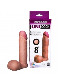Фаллическая насадка для страпона UNICOCK 8  - 20 см. - LOVETOY (А-Полимер) - купить с доставкой в Архангельске