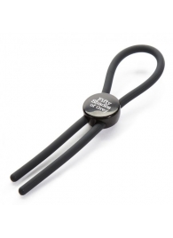 Тёмно-серое эрекционное кольцо с зажимом Again and Again Adjustable Cock Ring - Fifty Shades of Grey - в Архангельске купить с доставкой