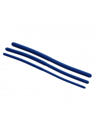 Набор из 3 синих силиконовых уретральных расширителей Invasion Silicone Urethral Sound Trainer Set - XR Brands - купить с доставкой в Архангельске
