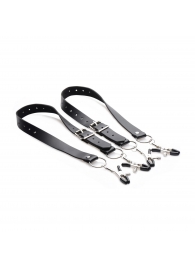 Ремни с зажимами для половых губ Spread Labia Spreader Straps with Clamps - XR Brands - купить с доставкой в Архангельске