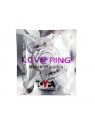 Прозрачное виброкольцо с двумя вибропульками - Toyfa Basic - в Архангельске купить с доставкой